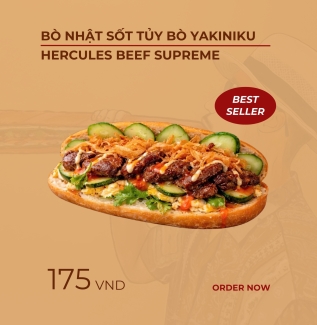 BÒ NHẬT SỐT TỦY BÒ YAKINIKU | HERCULES BEEF SUPREME