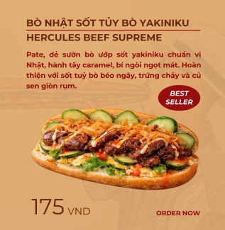 BÒ NHẬT SỐT TỦY BÒ YAKINIKU | HERCULES BEEF SUPREME
