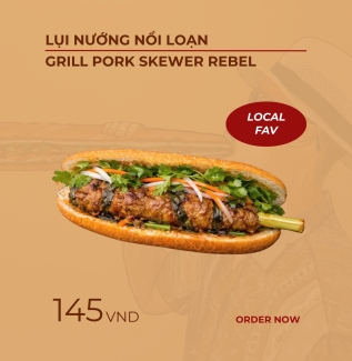 LỤI NƯỚNG NỔI LOẠN | GRILL PORK SKEWER REBEL