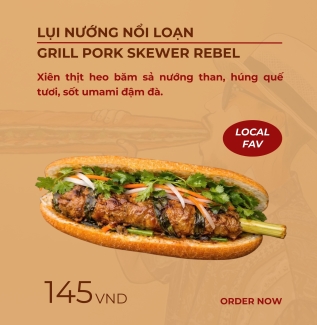 LỤI NƯỚNG NỔI LOẠN | GRILL PORK SKEWER REBEL