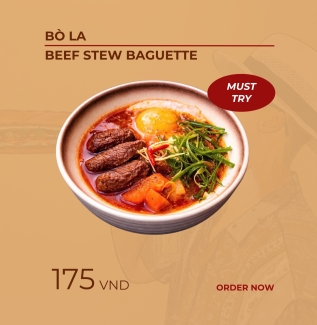 BÒ LA | BEEF STEW BAGUETTE
