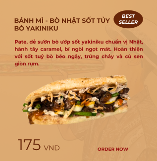 BÁNH MÌ - HERCULES BEEF SUPREME